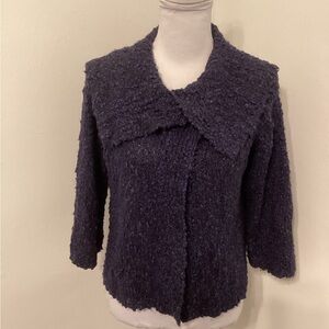 Jones New York Pretty Sweater Cardigan Purple and Black Size PS